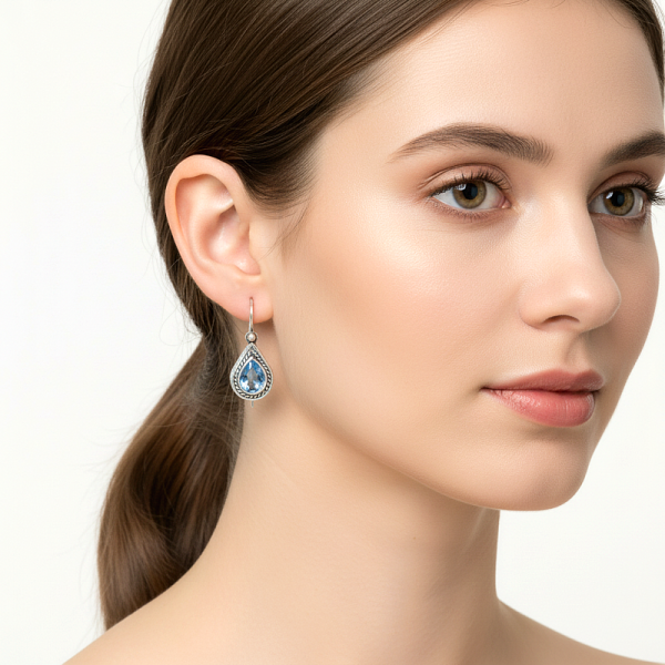 ΑΝΤΙΚΕ ΣΚΟΥΛΑΡΙΚΙΑ ΑΣΗΜΙ925 ΜΕ ΖΙΡΚΟΝ ΠΕΤΡΑ