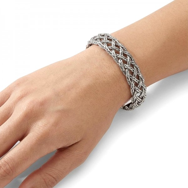 ΒΡΑΧΙΟΛΙ ΒΕΡΓΑ ΑΣΗΜΙ925 ΚΕΦΑΛΕΣ ΛΙΟΝΤΑΡΙΩΝ ΜΕ ΓΡΑΝΑΔΑ ΠΕΤΡΑ