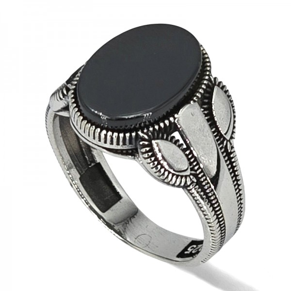 ΑΝΔΡΙΚΟ ΔΑΧΤΥΛΙΔΙ ΑΠΟ ΑΣΗΜΙ925 ΚΑΙ ΟΝΥΧΑ ΠΕΤΡΑ