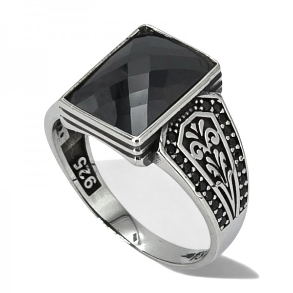 ΑΝΔΡΙΚΟ ΔΑΧΤΥΛΙΔΙ ΑΠΟ ΑΣΗΜΙ925 ΚΑΙ ΟΝΥΧΑ ΠΕΤΡΑ