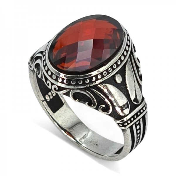 ΑΝΔΡΙΚΟ ΔΑΧΤΥΛΙΔΙ ΑΠΟ ΑΣΗΜΙ925 ΚΑΙ ΓΡΑΝΑΔΑ ΠΕΤΡΑ