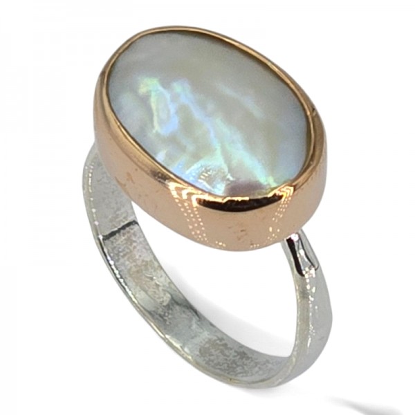 ΧΕΙΡΟΠΟΙΗΤΟ ΔΑΧΤΥΛΙΔΙ ΑΠΟ ΑΣΗΜΙ925 ΜΕ ΜΑΡΓΑΡΙΤΑΡΙ ΚΑΛΛΙΕΡΓΕΙΑΣ ΚΑΙ ΡΟΥΜΠΙΝΙ ΡΙΖΑ