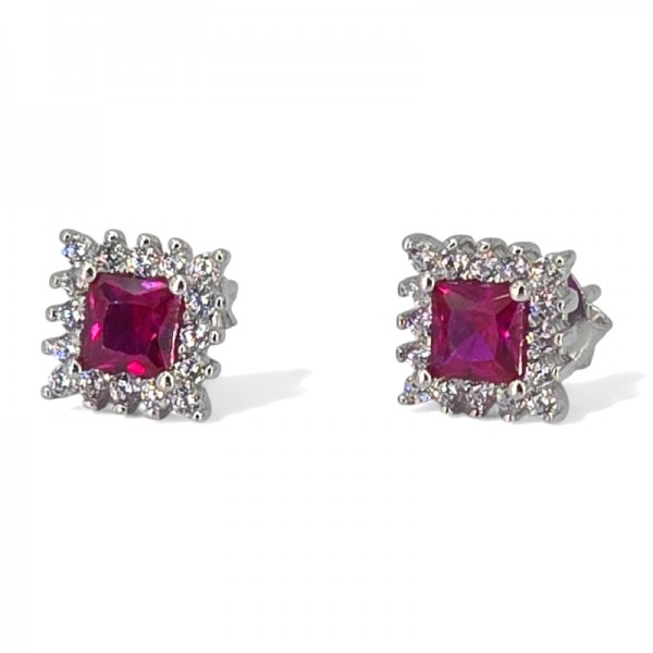 ΚΑΡΦΩΤΑ ΣΚΟΥΛΑΡΙΚΙΑ ΡΟΖΕΤΑ ΑΣΗΜΙ925 ΜΕ ΖΙΡΚΟΝ