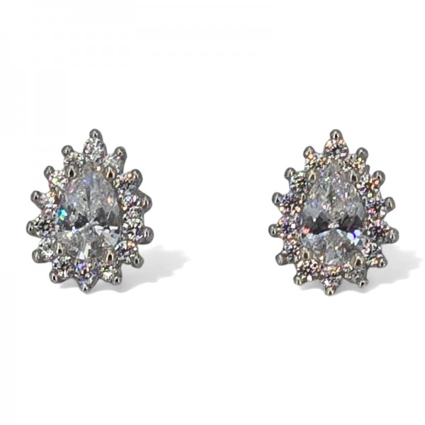 ΚΑΡΦΩΤΑ ΣΚΟΥΛΑΡΙΚΙΑ ΡΟΖΕΤΑ ΑΣΗΜΙ925 ΜΕ ΖΙΡΚΟΝ