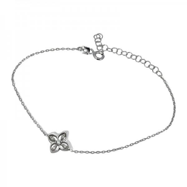 ΒΡΑΧΙΟΛΙ ΑΣΤΕΡΙ ΑΣΗΜΙ925 ΚΑΙ ΖΙΡΚΟΝ ΠΕΤΡΕΣ