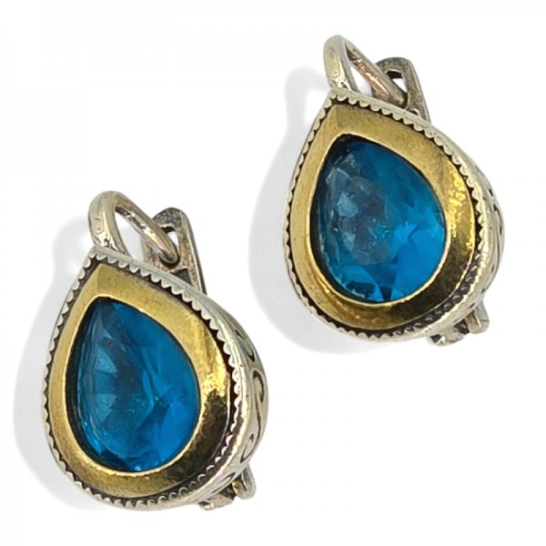 ΚΑΡΦΩΤΑ ΑΝΤΙΚΕ ΣΚΟΥΛΑΡΙΚΙΑ ΑΣΗΜΙ925 ΜΕ ΕΠΙΧΡΥΣΩΣΗ ΚΑΙ ΖΙΡΚΟΝ