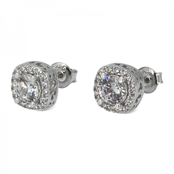 ΚΑΡΦΩΤΑ ΣΚΟΥΛΑΡΙΚΙΑ ΡΟΖΕΤΑ ΑΣΗΜΙ925 ΜΕ ΖΙΡΚΟΝ