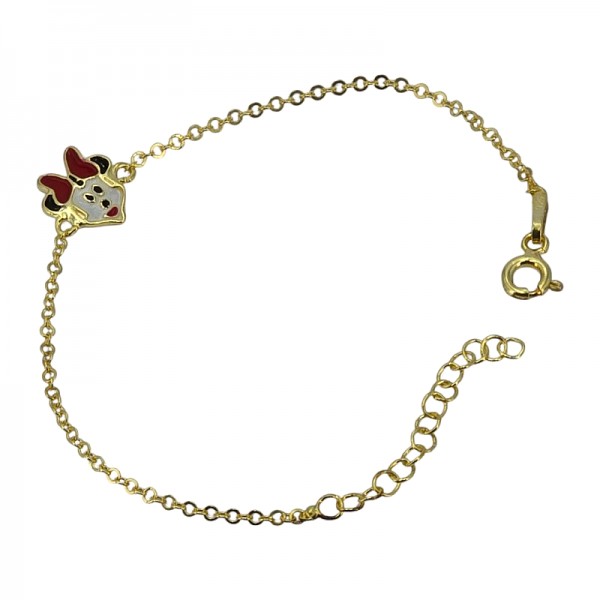 ΠΑΙΔΙΚΟ ΒΡΑΧΙΟΛΙ ΑΠΟ ΑΣΗΜΙ925 ΚΑΙ ΕΠΙΧΡΥΣΩΣΗ Κ18