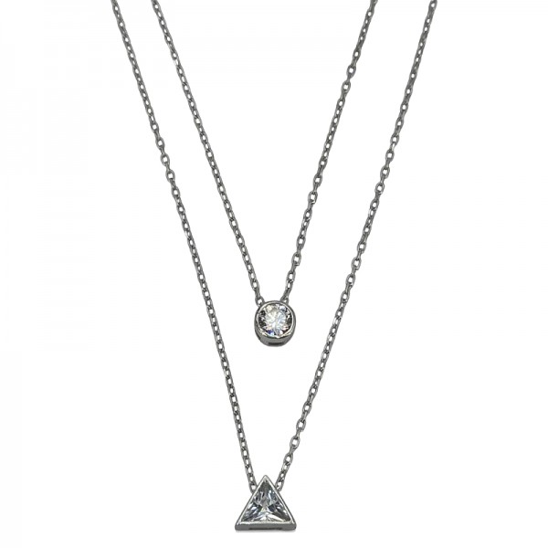 ΔΙΠΛΟ ΜΕΝΤΑΓΙΟΝ ΑΣΗΜΙ925 ΜΕ ΖΙΡΚΟΝ ΠΕΤΡΕΣ