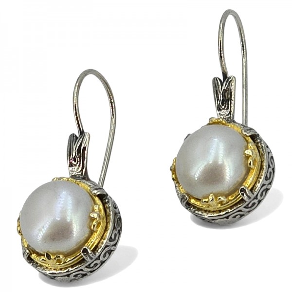 ΒΥΖΑΝΤΙΝΑ ΣΚΟΥΛΑΡΙΚΙΑ  ΑΠΟ ΑΣΗΜΙ925 ΕΠΙΧΡΥΣΩΣΗΚ18 ΚΑΙ ΜΑΡΓΑΡΙΤΑΡΙ ΚΑΛΛΙΕΡΓΕΙΑΣ