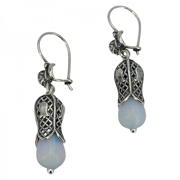 ΑΝΤΙΚΕ ΚΡΕΜΑΣΤΑ ΣΚΟΥΛΑΡΙΚΙΑ ΑΣΗΜΙ925 ΜΕ ΦΕΓΓΑΡΟΠΕΤΡΑ