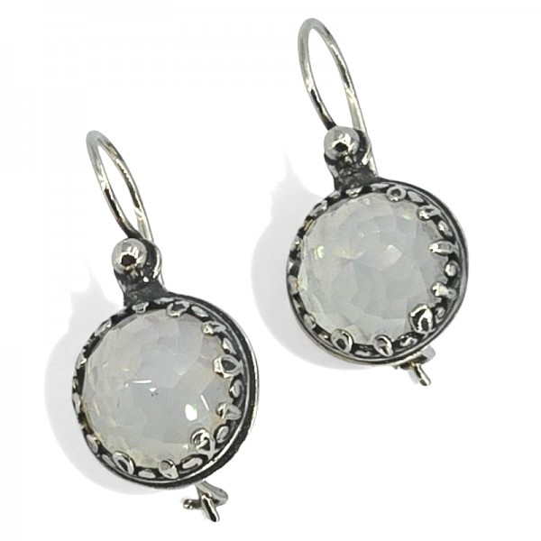 ΑΝΤΙΚΕ ΣΚΟΥΛΑΡΙΚΙΑ ΑΣΗΜΙ925 ΜΕ ΖΙΡΚΟΝ ΠΕΤΡΑ