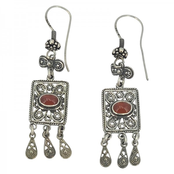 ΚΡΕΜΑΣΤΑ ΦΙΛΙΓΚΡΑΝ ΧΕΙΡΟΠΟΙΗΤΑ ΣΚΟΥΛΑΡΙΚΙΑ ΑΠΟ ΑΣΗΜΙ925 ΚΑΙ ΚΟΡΝΕΟΛΗ ΠΕΤΡΑ