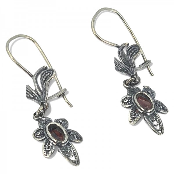 ΚΡΕΜΑΣΤΑ ΑΝΤΙΚΕ ΣΚΟΥΛΑΡΙΚΙΑ ΑΣΗΜΙ925 ΜΕ ΓΡΑΝΑΔΑ ΠΕΤΡΑ