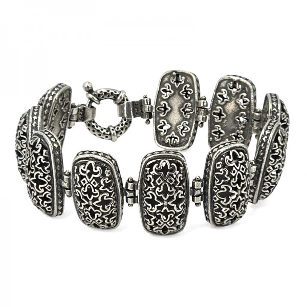 ΧΕΙΡΟΠΟΗΤΟ ΑΝΤΙΚΕ ΒΡΑΧΙΟΛΙ ΑΠΟ ΑΣΗΜΙ925 ΚΑΙ ΓΡΑΝΑΔΑ ΠΕΤΡΑ