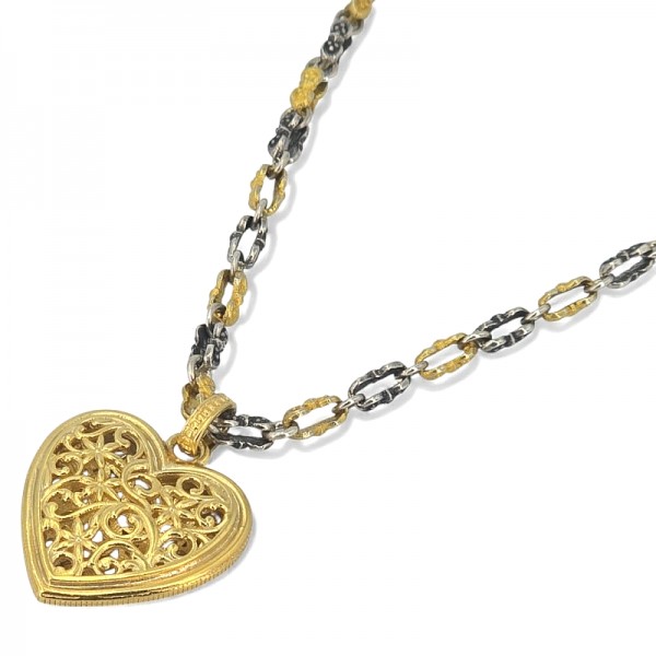 ΜΕΝΤΑΓΙΟΝ ΚΑΡΔΙΑ ΣΚΑΛΙΣΤΗ ΑΣΗΜΙ925 ΜΕ ΕΠΙΧΡΥΣΩΣΗ Κ18