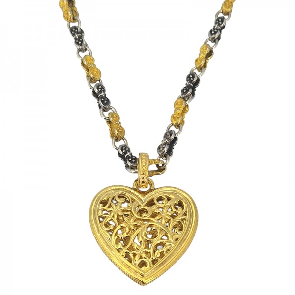 ΜΕΝΤΑΓΙΟΝ ΚΑΡΔΙΑ ΣΚΑΛΙΣΤΗ ΑΣΗΜΙ925 ΜΕ ΕΠΙΧΡΥΣΩΣΗ Κ18