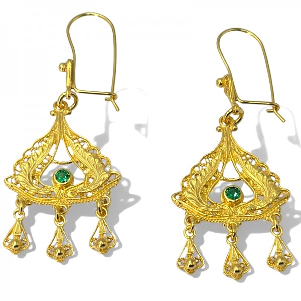 ΚΡΕΜΑΣΤΑ ΦΙΛΙΓΚΡΑΝ ΣΚΟΥΛΑΡΙΚΙΑ ΑΠΟ ΑΣΗΜΙ925 ΕΠΙΧΡΥΣΩΣΗ Κ18 ΚΑΙ ΖΙΡΚΟΝ ΠΕΤΡΑ