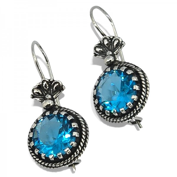 ΑΝΤΙΚΕ ΚΡΕΜΑΣΤΑ ΣΚΟΥΛΑΡΙΚΙΑ ΑΣΗΜΙ925 ΜΕ ΖΙΡΚΟΝ ΠΕΤΡΑ