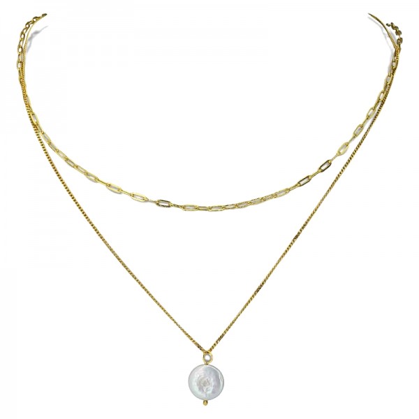 ΚΟΛΙΕ ΑΛΥΣΙΔΑ ΑΣΗΜΙ925 ΜΕ ΕΠΙΧΡΥΣΩΣΗ ΚΑΙ ΜΑΡΓΑΡΙΤΑΡΙ