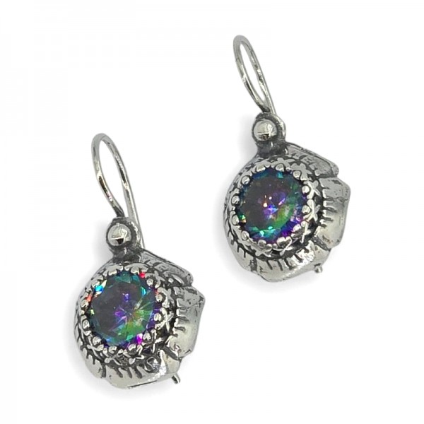 ΑΝΤΙΚΕ ΣΚΟΥΛΑΡΙΚΙΑ ΑΣΗΜΙ925 ΜΕ ΣΟΥΛΤΑΝΙΤΗ ΠΕΤΡΑ