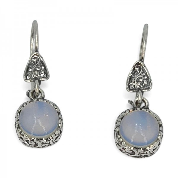 ΚΡΕΜΑΣΤΑ ΑΝΤΙΚΕ ΣΚΟΥΛΑΡΙΚΙΑ ΑΣΗΜΙ925 ΜΕ ΦΕΓΓΑΡΟΠΕΤΡΑ