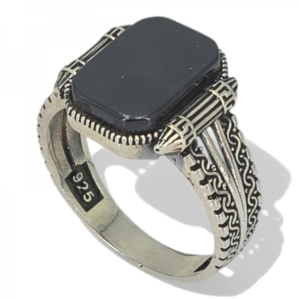 ΑΝΔΡΙΚΟ ΔΑΧΤΥΛΙΔΙ ΑΠΟ ΑΣΗΜΙ925 ΚΑΙ ΟΝΥΧΑ ΠΕΤΡΑ