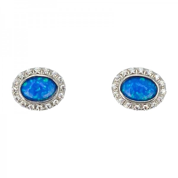 ΚΑΡΦΩΤΑ ΣΚΟΥΛΑΡΙΚΙΑ ΑΣΗΜΙ925 ΜΕ ΟΠΑΛ ΠΕΤΡΕΣ