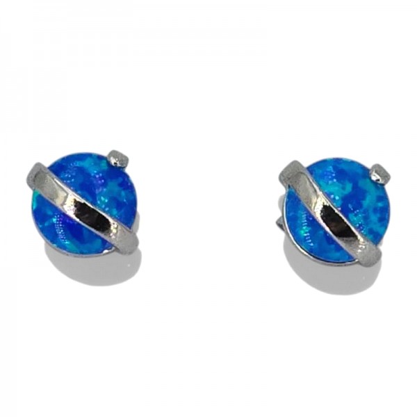 ΚΑΡΦΩΤΑ ΣΚΟΥΛΑΡΙΚΙΑ ΑΣΗΜΙ925 ΜΕ ΟΠΑΛ ΠΕΤΡΕΣ