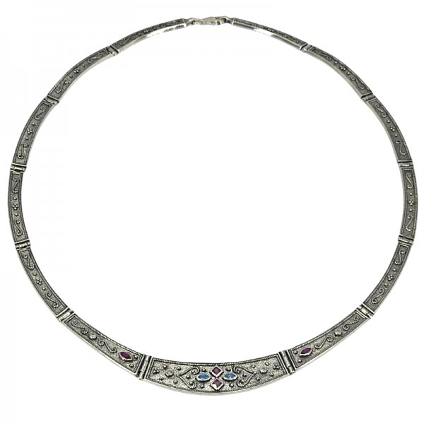 ΒΥΖΑΝΤΙΝΟ ΚΟΛΙΕ ΑΠΟ ΑΣΗΜΙ925 ΜΕ ΓΡΑΝΑΔΑ ΚΑΙ ΖΙΡΚΟΝ ΠΕΤΡΕΣ