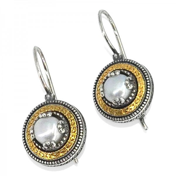 ΒΥΖΑΝΤΙΝΑ ΣΚΟΥΛΑΡΙΚΙΑ ΑΣΗΜΙ925 ΜΕ ΜΑΡΓΑΡΙΤΑΡΙ