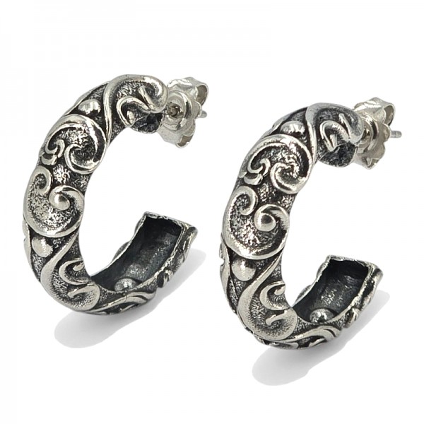 ΣΚΑΛΙΣΤΟΙ ΚΡΙΚΟΙ ΣΚΟΥΛΑΡΙΚΙΑ ΑΠΟ ΑΣΗΜΙ925  2,5 CM