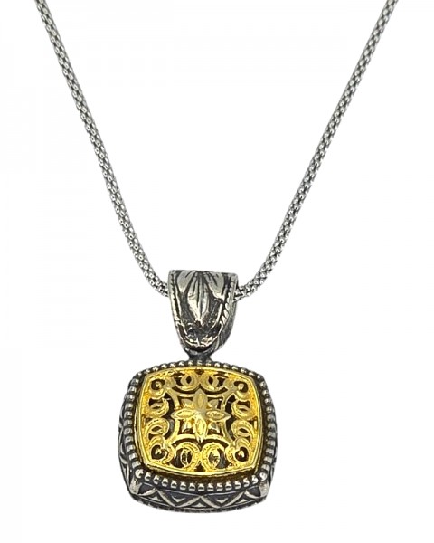 ΒΥΖΑΝΤΙΝΟ ΣΚΑΛΙΣΤΟ ΜΕΝΤΑΓΙΟΝ ΑΣΗΜΙ925 ΚΑΙ ΕΠΙΧΡΥΣΩΣΗ Κ18