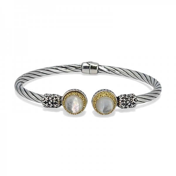 ΧΕΙΡΟΠΟΙΗΤΟ ΒΥΖΑΝΤΙΝΟ ΒΡΑΧΙΟΛΙ ΧΕΙΡΟΠΕΔΑ ΑΣΗΜΙ925 ΜΕ ΦΙΛΝΤΙΣΙ ΚΑΙ ΕΠΙΧΡΥΣΩΣΗ Κ18