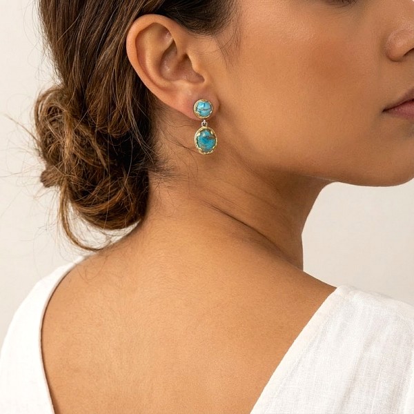 ΧΕΙΡΟΠΟΙΗΤΑ ΒΥΖΑΝΤΙΝΑ ΣΚΟΥΛΑΡΙΚΙΑ ΑΣΗΜΙ925 ΕΠΙΧΡΥΣΩΣΗ Κ18 ΜΕ ΦΙΛΝΤΙΣΙ