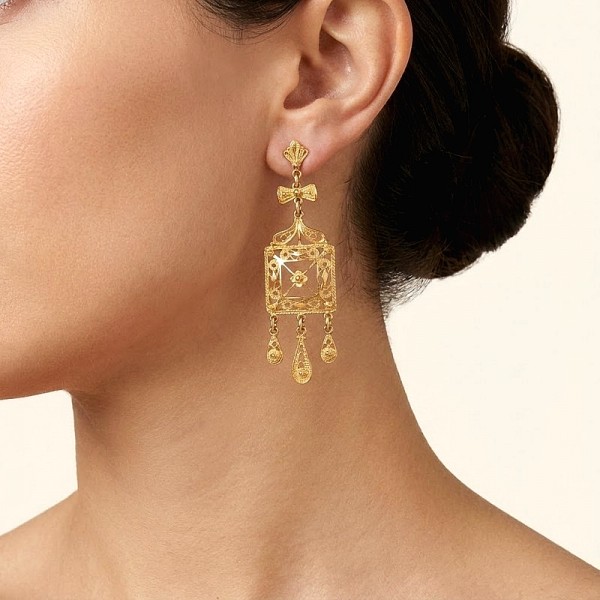 ΒΥΖΑΝΤΙΝΑ ΣΚΟΥΛΑΡΙΚΙΑ ΑΣΗΜΙ925 ΜΕ ΕΠΙΧΡΥΣΩΣΗ Κ18 ΚΑΙ ΡΟΥΜΠΙΝΟΓΡΑΝΑΔΑ ΠΕΤΡΑ