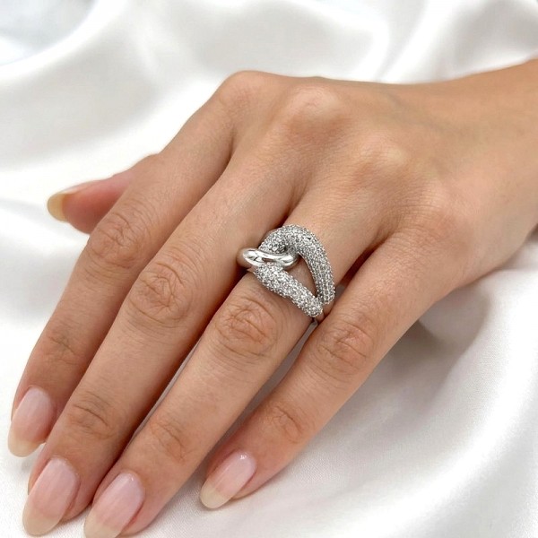 ΔΑΧΤΥΛΙΔΙ ΑΠΟ ΑΣΗΜΙ925 ΜΕ ΕΠΙΠΛΑΤΙΝΩΣΗ ΚΑΙ ΖΙΡΚΟΝ ΠΕΤΡΕΣ