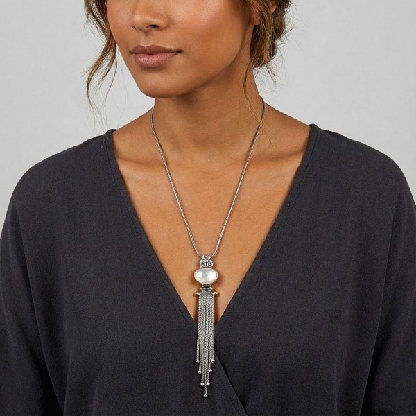 ΜΑΚΡΥ ΑΝΤΙΚΕ ΚΟΛΙΕ ΑΣΗΜΙ925 ΜΕ ΜΑΡΓΑΡΙΤΑΡΙ ΚΑΛΛΙΕΡΓΕΙΑΣ