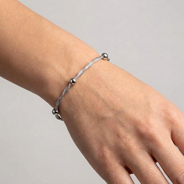 ΑΛΥΣΙΔΩΤΟ ΒΡΑΧΙΟΛΙ ΑΠΟ ΑΣΗΜΙ925 ΚΑΙ ΕΠΙΠΛΑΤΙΝΩΣΗ