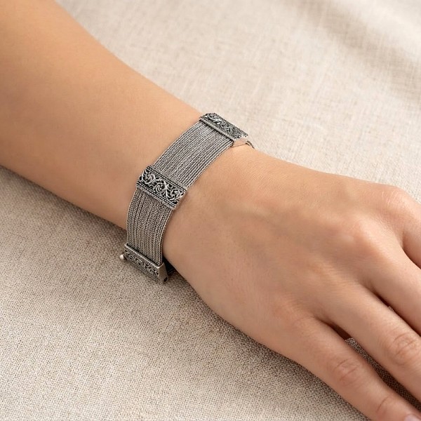 ΧΕΙΡΟΠΟΙΗΤΟ ΑΛΥΣΙΔΩΤΟ ΒΡΑΧΙΟΛΙ ΑΣΗΜΙ925