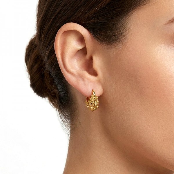 ΑΝΤΙΚΕ ΣΚΟΥΛΑΡΙΚΙΑ ΑΣΗΜΙ925 ΜΕ ΕΠΙΧΡΥΣΩΣΗ Κ18