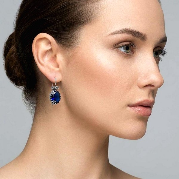 ΑΝΤΙΚΕ ΣΚΟΥΛΑΡΙΚΙΑ ΑΣΗΜΙ925 ΜΕ SWAROVSKI
