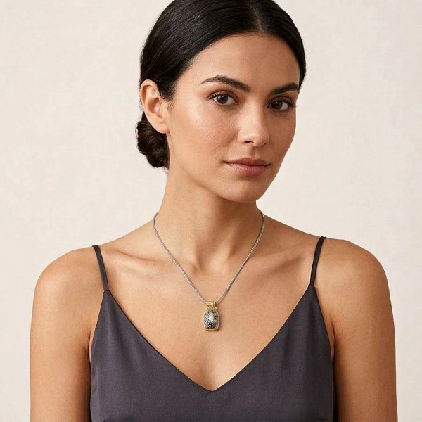 ΒΥΖΑΝΤΙΝΟ ΣΚΑΛΙΣΤΟ ΜΕΝΤΑΓΙΟΝ ΑΣΗΜΙ925 ΕΠΙΧΡΥΣΩΣΗ Κ18 ΚΑΙ ΖΙΡΚΟΝ