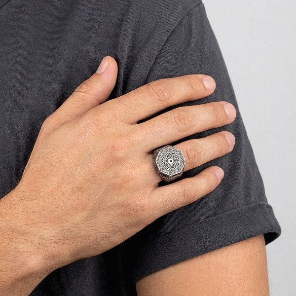 ΧΕΙΡΟΠΟΙΗΤΟ ΔΑΧΤΥΛΙΔΙ ΑΠΟ ΑΣΗΜΙ925 ΚΑΙ ΤΟΥΡΜΑΛΙΝΗ ΠΕΤΡΕΣ