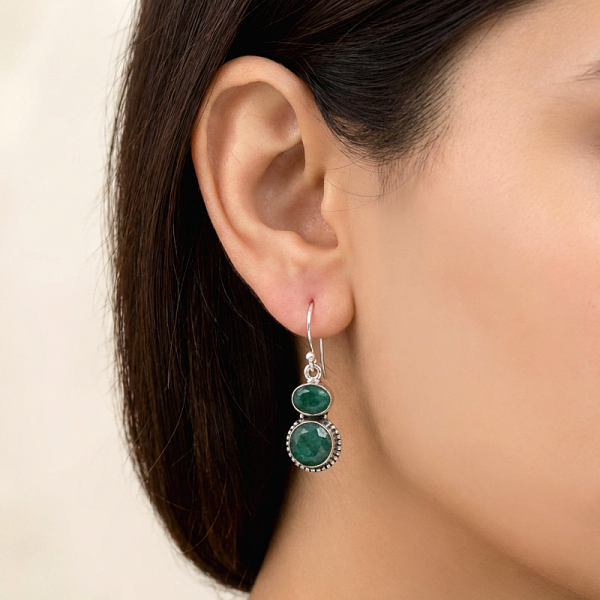 ΑΝΤΙΚΕ ΣΚΟΥΛΑΡΙΚΙΑ ΑΣΗΜΙ925 ΜΕ ΣΟΥΛΤΑΝΙΤΗ ΠΕΤΡΑ