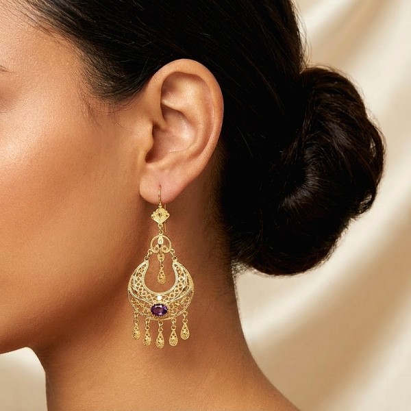 ΦΙΛΙΓΚΡΑΝ ΧΕΙΡΟΠΟΙΗΤΑ ΣΚΟΥΛΑΡΙΚΙΑ ΑΠΟ ΑΣΗΜΙ925 ΚΑΙ ΕΠΙΧΡΥΣΩΣΗ Κ18 ΚΑΙ ΖΙΡΚΟΝ ΠΕΤΡΑ