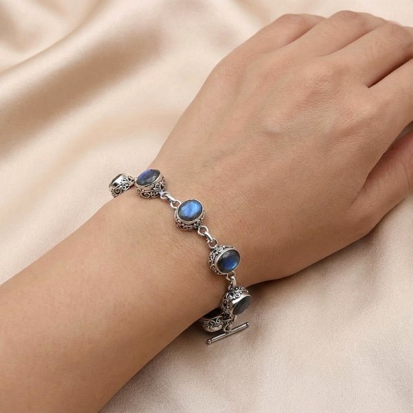 ΧΕΙΡΟΠΟΙΗΤΟ ΣΚΑΛΙΣΤΟ ΒΡΑΧΙΟΛΙ ΧΕΙΡΟΠΕΔΑ ΑΠΟ ΑΣΗΜΙ925