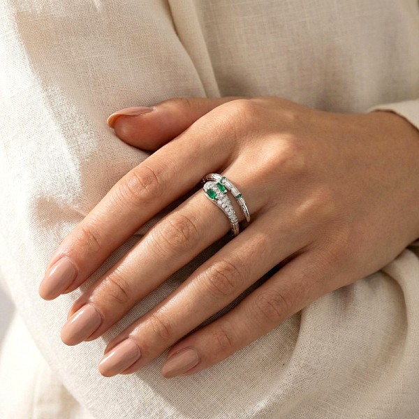 ΔΑΧΤΥΛΙΔΙ ΦΙΔΙ ΑΣΗΜΙ925 ΜΕ ΕΠΙΠΛΑΤΙΝΩΣΗ ΚΑΙ ΖΙΡΚΟΝ ΠΕΤΡΕΣ