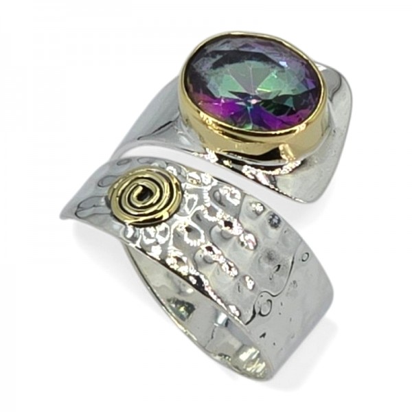 ΧΕΙΡΟΠΟΙΗΤΟ ΔΑΧΤΥΛΙΔΙ ΑΠΟ ΑΣΗΜΙ925 ΜΕ ΣΟΥΛΤΑΝΙΤΗ ΠΕΤΡΑ