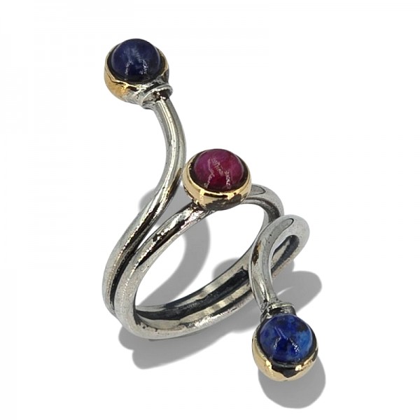 ΧΕΙΡΟΠΟΙΗΤΟ ΔΑΧΤΥΛΙΔΙ ΑΠΟ ΑΣΗΜΙ925 ΜΕ ΟΡΥΚΤΕΣ ΠΕΤΡΕΣ ΛΑΠΙΣ ΚΟΡΝΕΟΛΗ